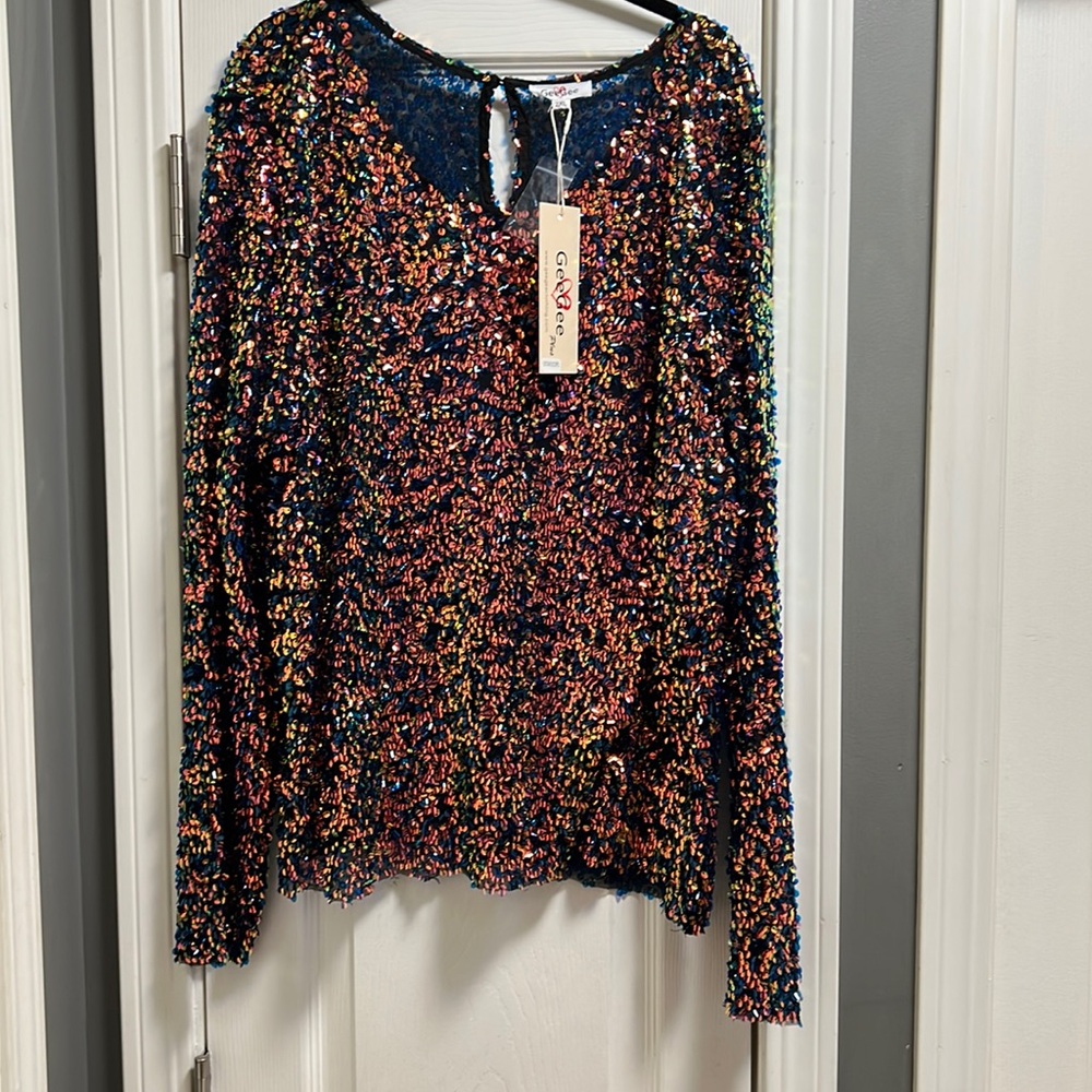 Gee Gee sequins too new with tags size 2X